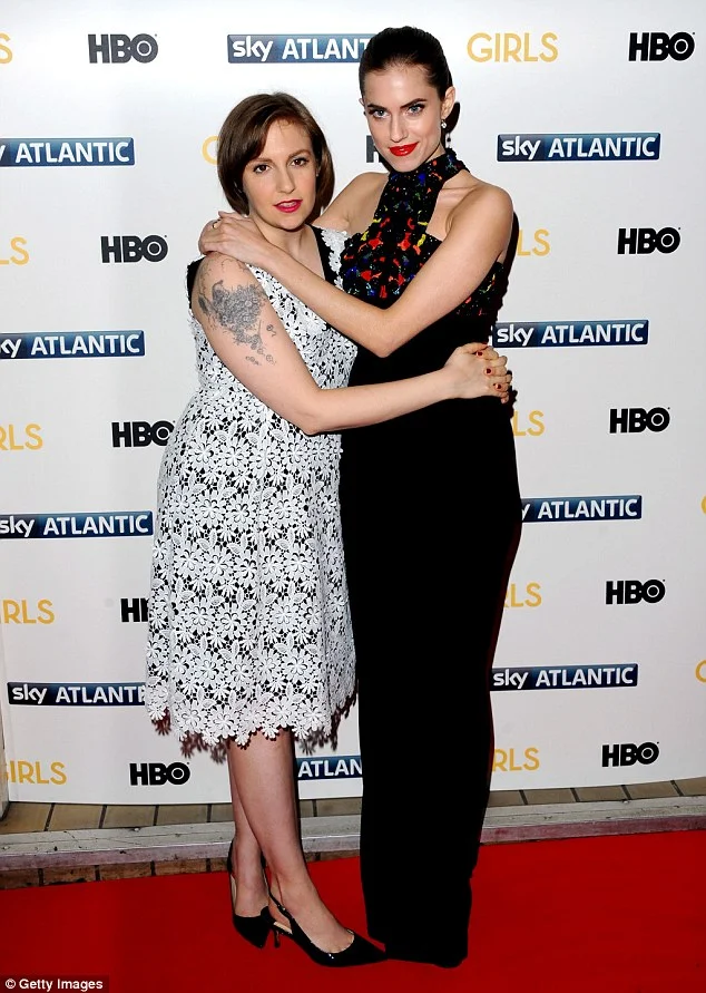 Allison Williams and Lena Dunham at the 'Girls' Season 3 London premiere