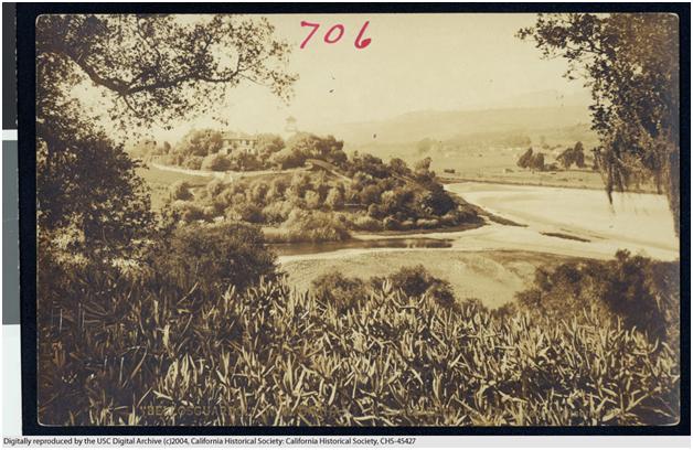 View of Bellosguardo c 1920 from the USC Digital Archives