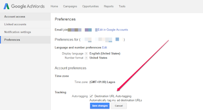 enable auto tagging in google adwords