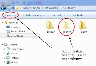 Cara menyembunyikan (Hidden) folder dan mengembalikannya