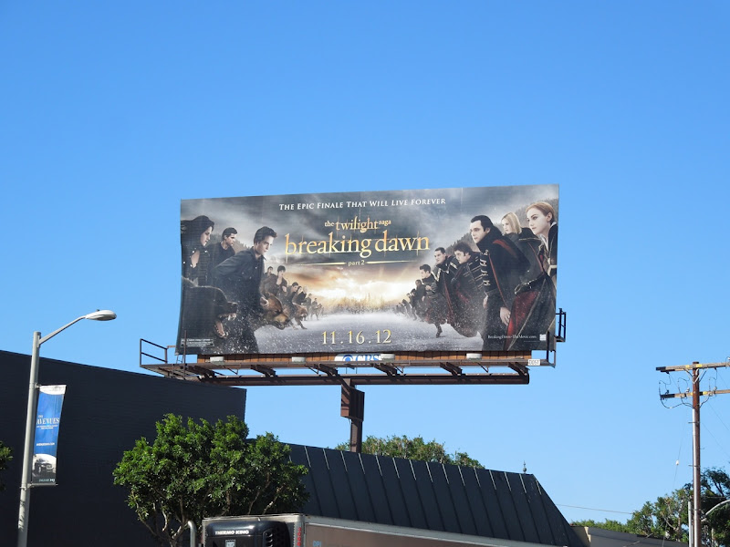 Twilight Breaking Dawn Part 2 movie billboard