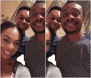 Lovely photos of TBoss and Miyonse with Nathaniel Bassey