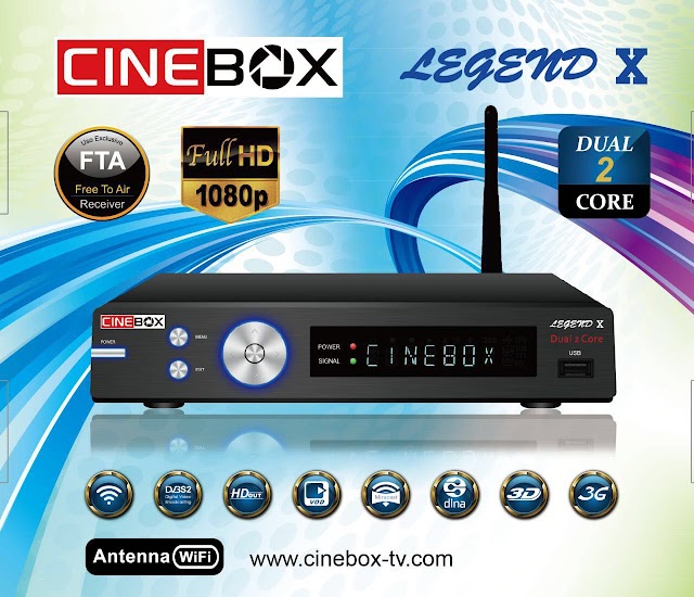 CINEBOX LEGEND X NOVA ATUALIZAÇÃO - 30/04/2019