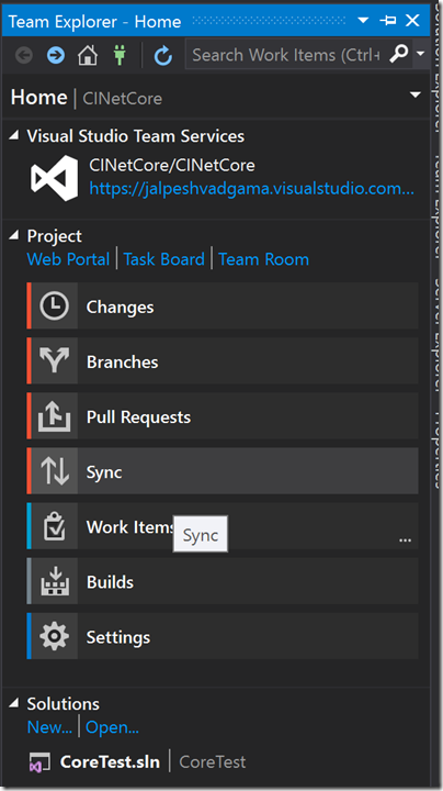 team-explor-visual-studio-after-create