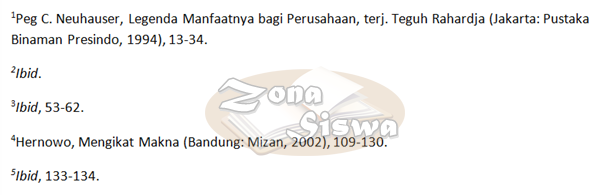  catatan kaki cara penulisan catatan kaki contoh catatan kaki ibid