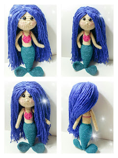 Shimmer The Mermaid By Tatiana Rodriguez Pink Crochet Design / Tatiana Pink Crochet