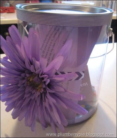 bucket for Mrs. Calandra