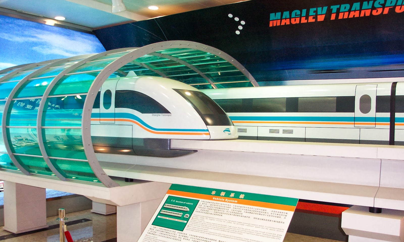 Maglev Train is a magnetic levitation train, this train maglev line 