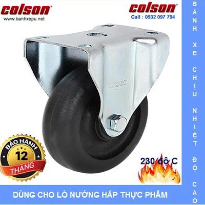 Bánh xe chịu nhiệt +230C Colson cho xe đẩy trong lò xoay | 2-4608-53HT banhxedayhang.net