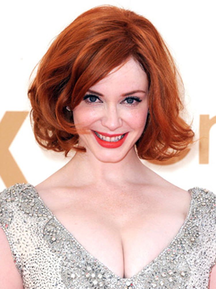 Celebrity Bob Hairstyles Christina Hendricks