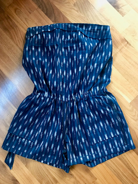 Diary of a Chain Stitcher: Half Moon Atelier Summer Jumpsuit Tofo in Cotton Ikat from The Fabric Store