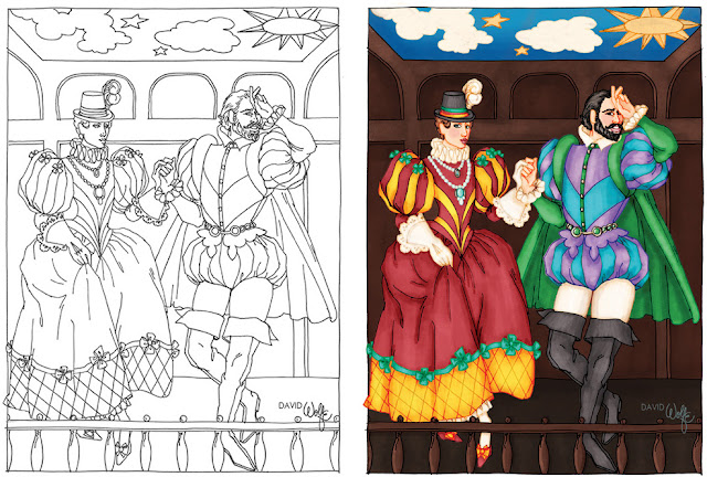 Shakespeare coloring page