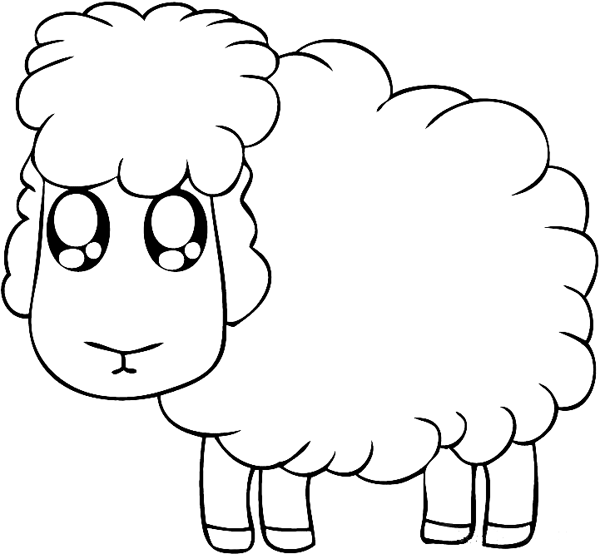 Download Cute Animal Sheeps Coloring Pages
