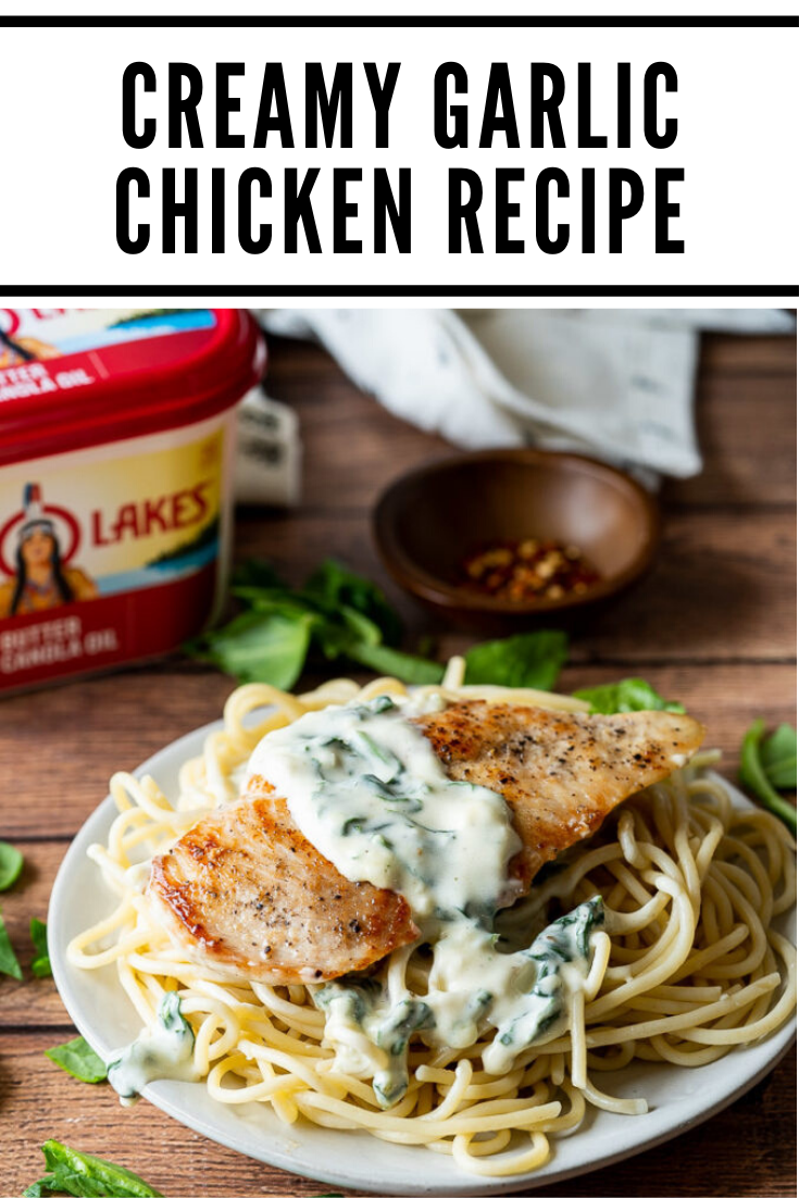 CREAMY GARLIC CHICKEN RECIPE - Chicken Recipes