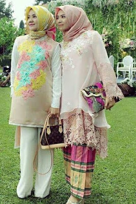 Model baju gamis organza terbaru