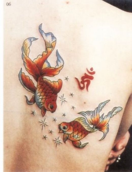 japanese goldfish tattoo. Loving the fish tattoo designs