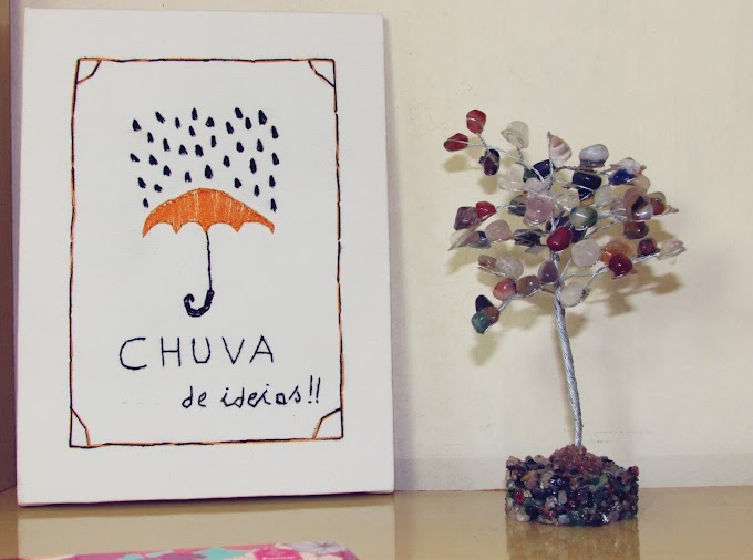 Diy: Quadro retrô feito com bordado livre