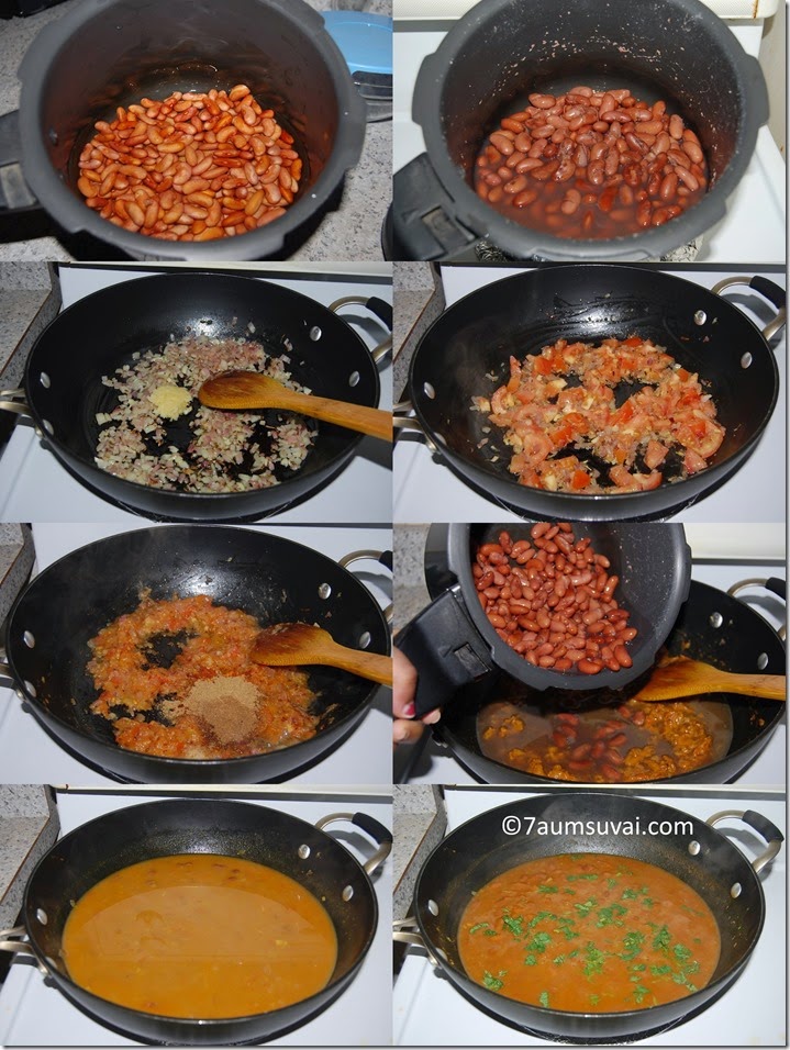 Rajma chawal process