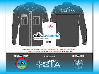 Desain Kemeja PDL Lengan Panjang