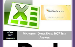 oDesk MS Excel 2007 Test Answer 2012 (New)