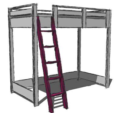 loft bunk bed plans build