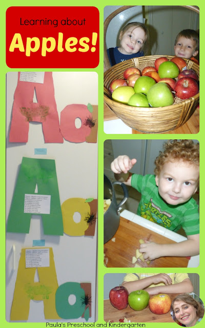 Learning about apples in preschool and kindergarten: fun activities, snacks, projects, graphs and more!