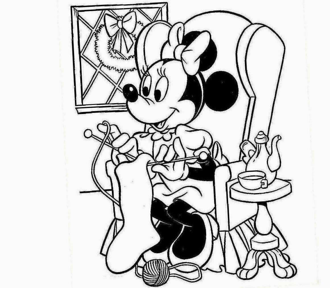 Beautiful Minnie Mouse Disney Cartoon For Kid Coloring Drawing Free wallpaper