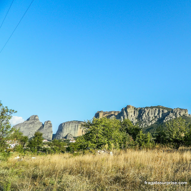 Formações rochosas de Meteora na Grécia