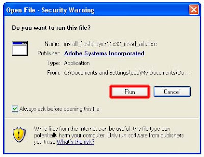 Tahap 4 Cara Install Adobe Flash Player
