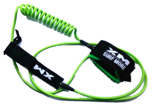 hybrid straight and coiled sup leash