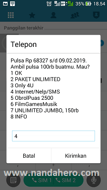 cara paket sms indosat ooredoo