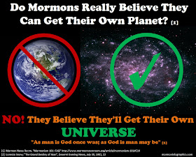 Mormon Infographic, Do Mormons really believe they can get their own plantet?