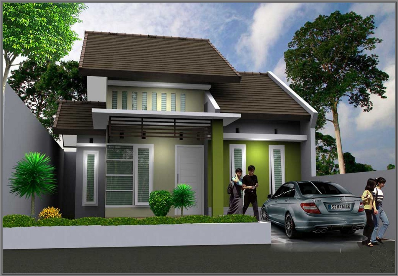 66 Desain Rumah Minimalis Nuansa Hijau Desain Rumah Minimalis