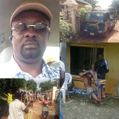 Popular man arrested in Anambra for allegedly using 16-year-old boy for ritual. See what he did to the boy (photos)