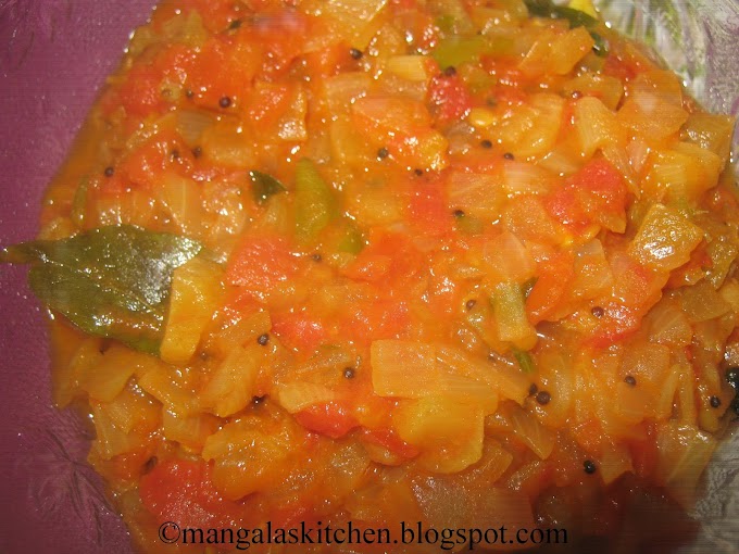 Chennai Special Thakkali Thokku - Tomato Onion Gravy - Side dish for Chappathi, Idli, dosa, etc.