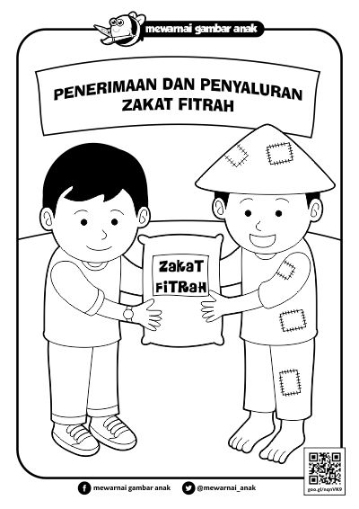  Mewarnai Gambar Anak Mewarnai Gambar Zakat Fitrah