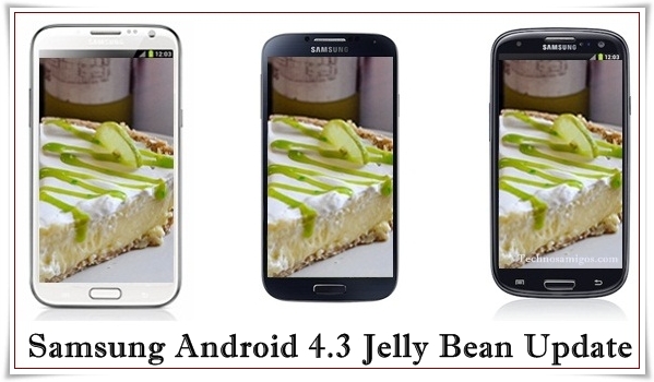 galaxy phones updated to android 4.3