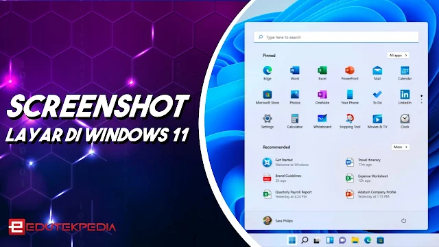 Screenshot layar windows 11