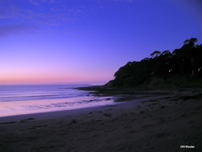 sunset on a beach in Australia