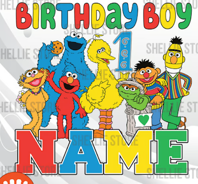 Sesame Street Birthday SVG