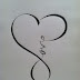 "Love" calligraphy that resembles the "infinity" sign 