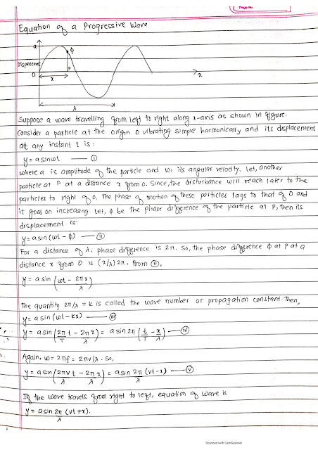 Class 12 Physics Wave Motion and  Mechanical wave Complete Note NEB