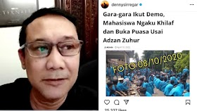 Tuduh Mahasiswa Berhenti Puasa saat Demo 11 April, Denny Siregar akan Dilaporkan ke Polisi