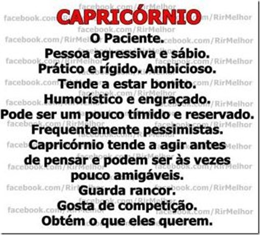 Capricórnio.