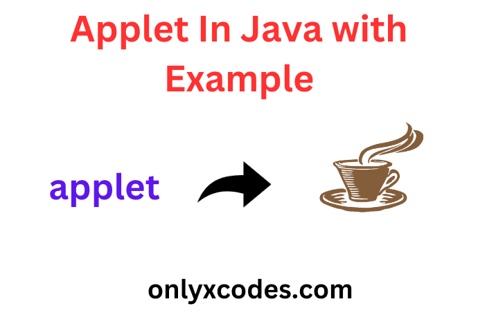what is an applet in java with examples