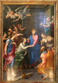 Angolo bronzino, resurrezione della figlia di giaro, 1570-72