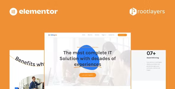 Best IT Solution & Services Elementor Pro Full Site Template Kit
