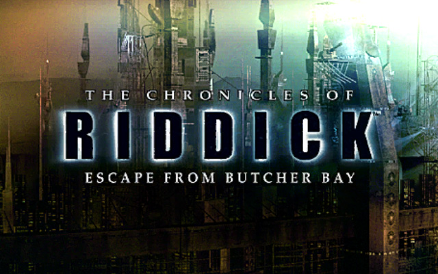 Chronicles of Riddick Escape from Butcher Bay title