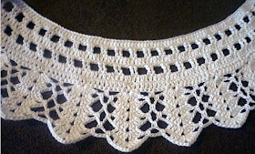 Sweet Nothings Crochet free crochet pattern blog, photo for the top of skirt,