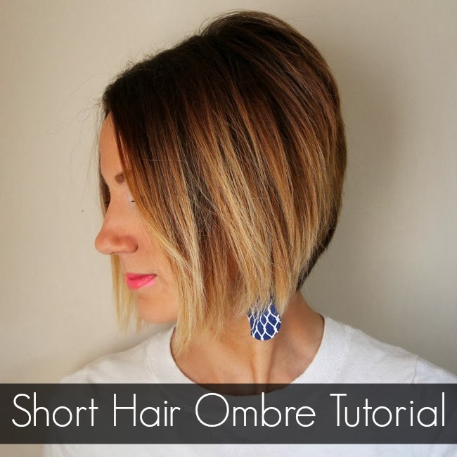 SHOT HAIR CUTTING: Short Hair Ombre Tutorial - How To Do Ombre at Home